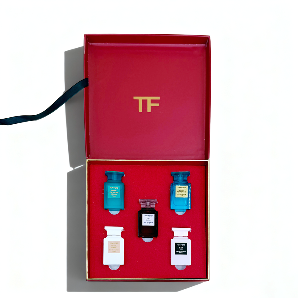 T56正 Tom Ford Perfume Sample Set of Five in Red Box Version - Image 1