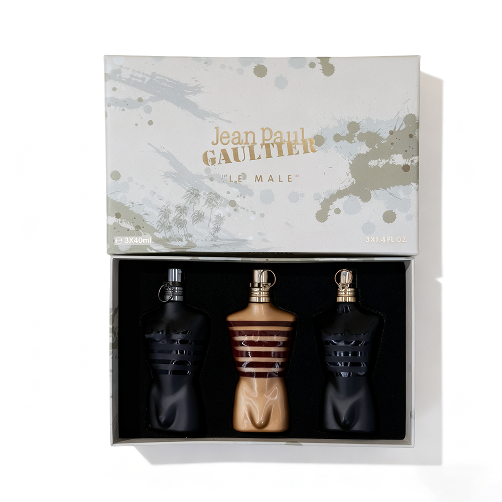 T708正 New Jean Paul Gaultier Ultra Male Miniature 3-Piece Set - Image 1