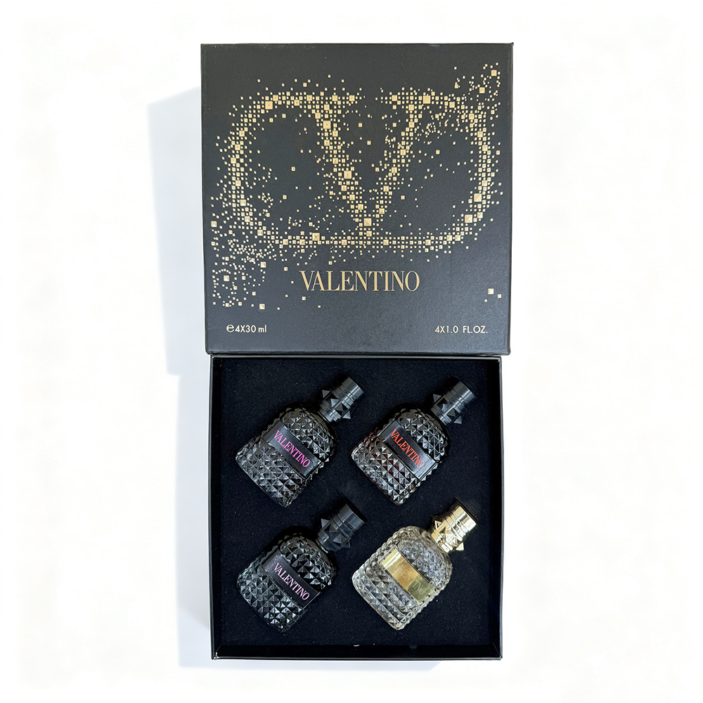T80正 Valentino Men's Black Box 4-Piece Set - Image 1